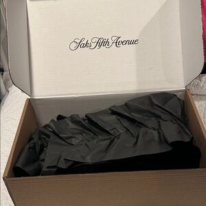 Donna Karan black velvet dress